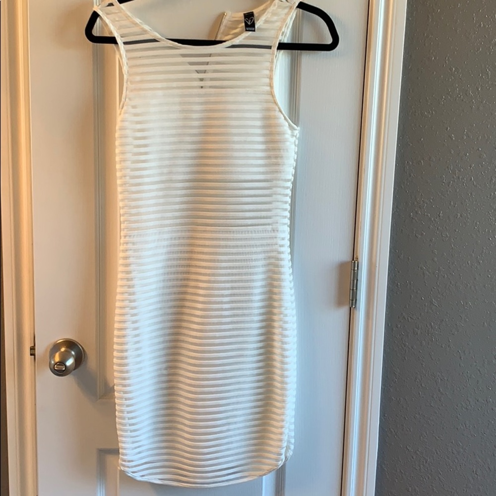 White striped dress